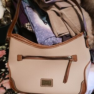 b.o.c. Tan and Brown Shoulder Bag
